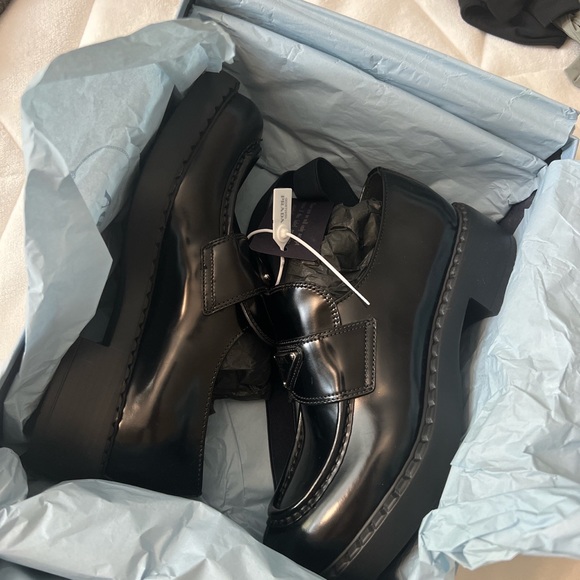 Prada Leather Loafers (Size 38). - Picture 4 of 4